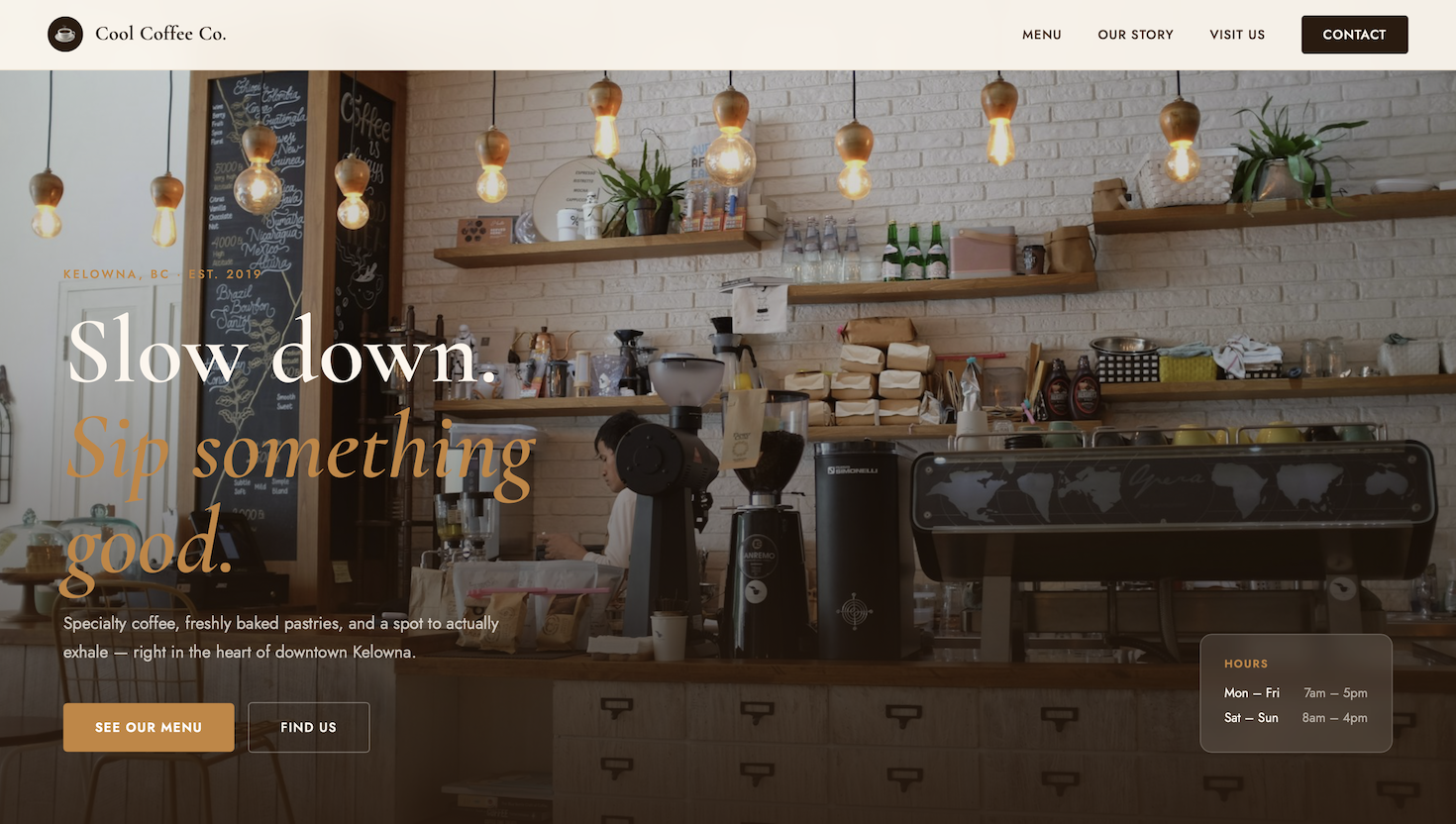 Cool Coffee site preview