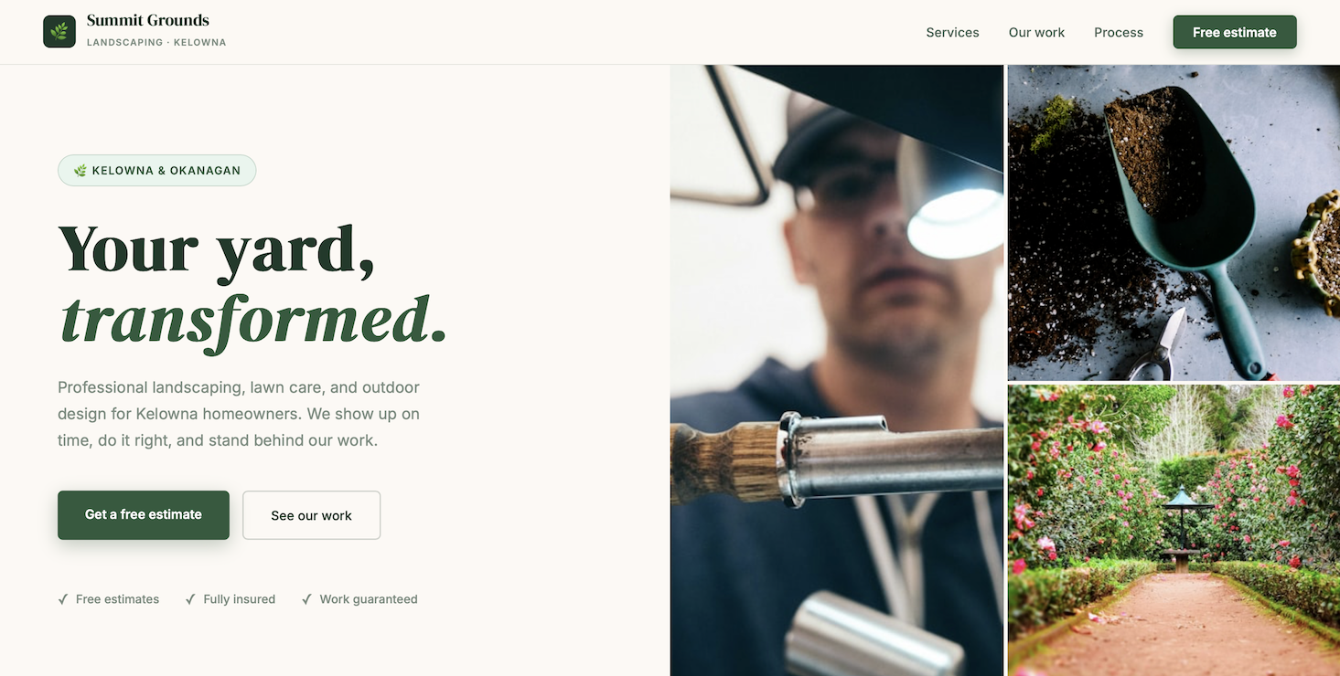 Summit Grounds site preview